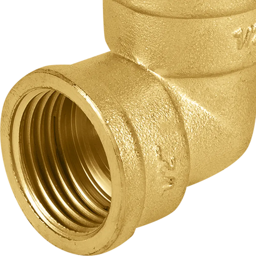 Угол AQUABEAM 90° латунный для систем водоснабжения 1/2" 82275353 STLM-1564431 - Вид №1