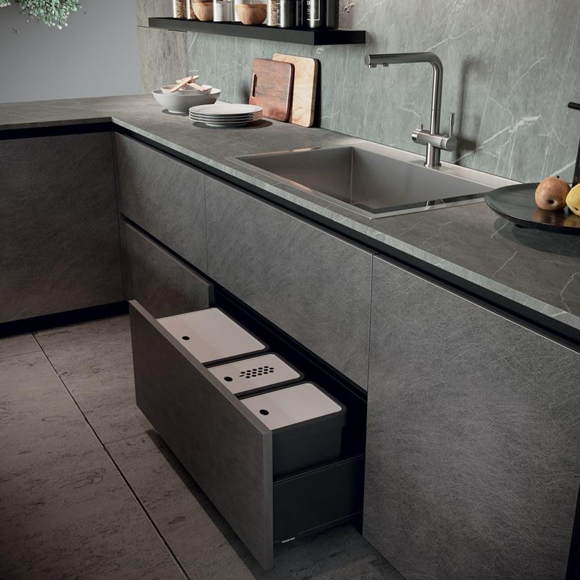 Febal Casa Лакированная кухня с полуостровом sun-id-1394985 - Вид №2