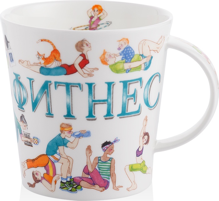 10632201 Dunoon Кружка Dunoon "Фитнес.Кернгорм" 480мл Фарфор костяной 