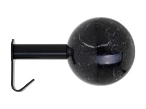 Черная мраморная настенная вешалка Marquina