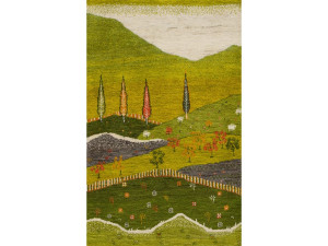 Прямоугольный шерстяной ковер