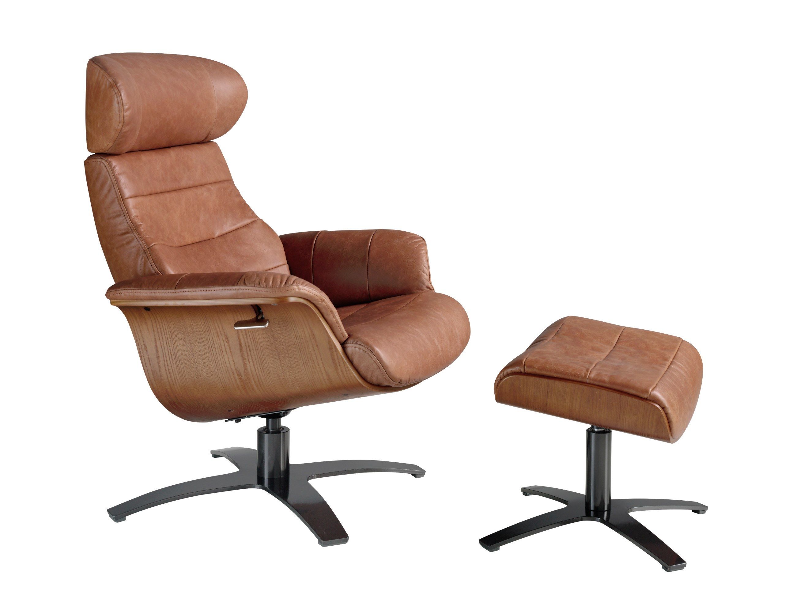 Кожаная мягкая поворотная спицевая подставка для ног Angel Cerda диван Trend ARCH-00114082 - Вид №3