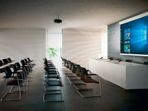 FANTONI Прямоугольный стол для конференций из мдф с системой управления кабелями Quaranta5