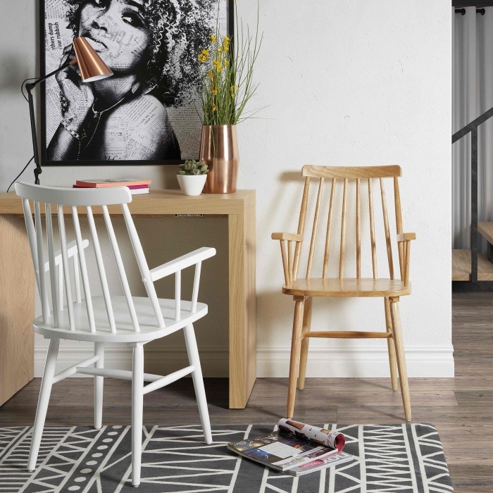 Обеденный стол раздвижной квадратный деревянный, дубовый шпон 45-200 см BARCELONA DESIGN  147036 Бежевый  - Вид №6