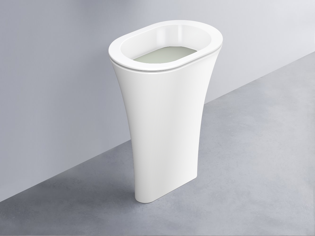 AMLA65-BL+AMPILO-PM+AMCOLO-BL Раковина Amedeo Ovale отдельностоящая cielo Enjoy + Amedeo Ceramica Cielo