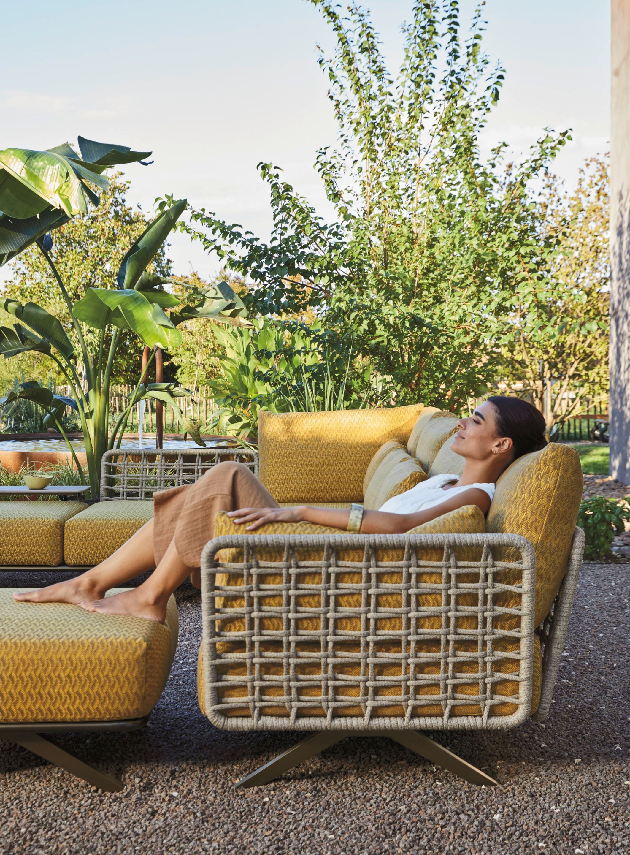 2-местный тканый диван из полиэстера Roberti Armàn ARCH-00125466 - Вид №5