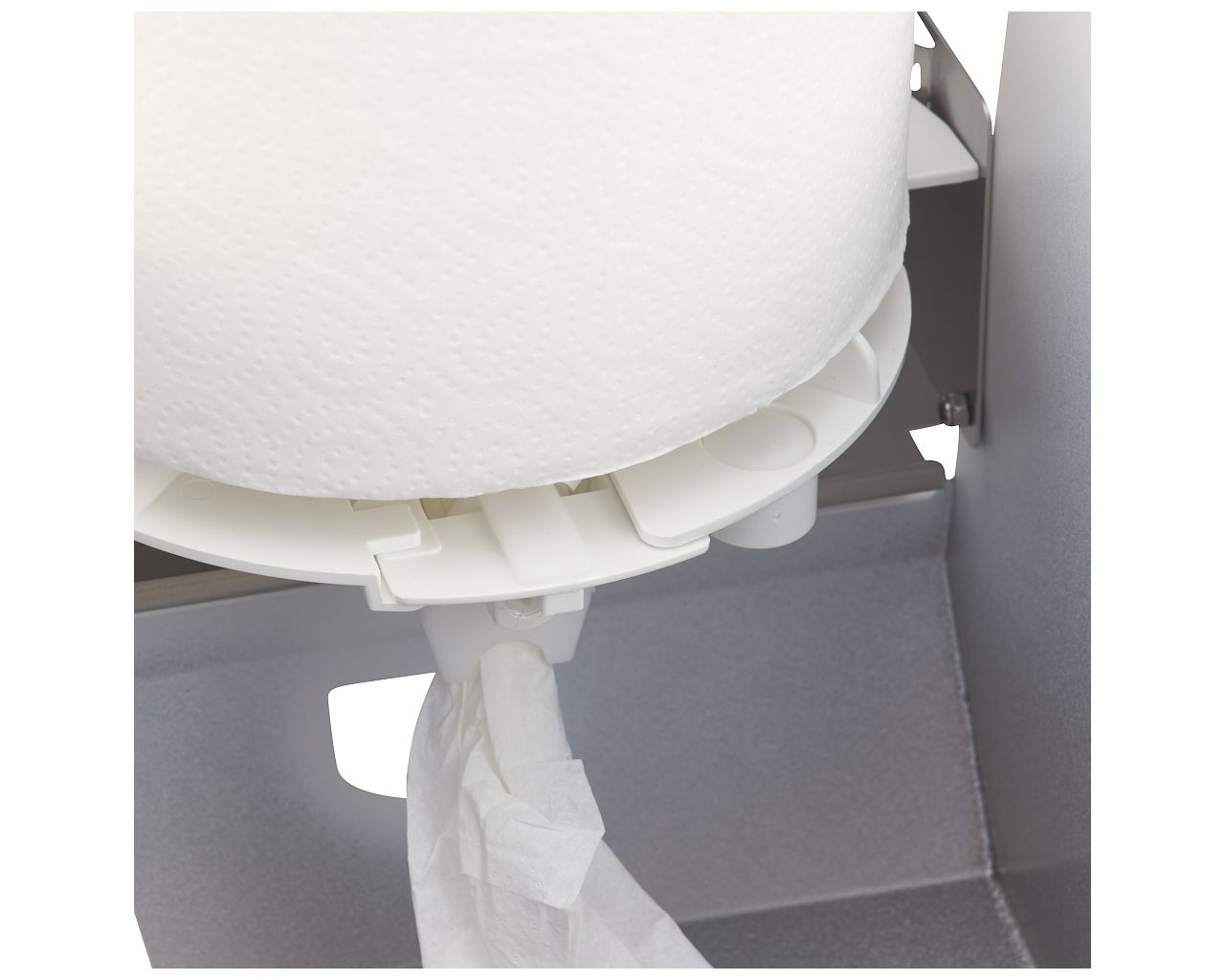 CSB102 Контейнер для бумажных полотенец в рулонах STELLA WHITE LINE MAXI, белый Merida  - Вид №6