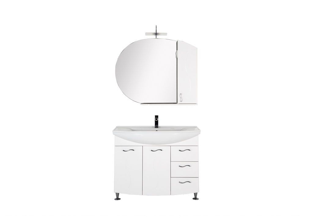 Мебель для ванной Aquanet Моника 105 белый 00187564 - Вид №2