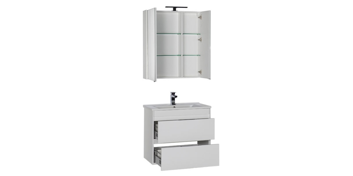 Комплект мебели Aquanet Тулон 75 белый 00183626 - Вид №3