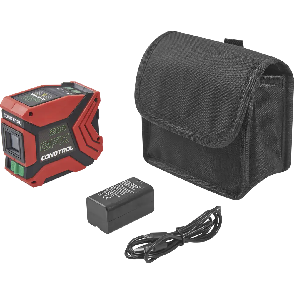 Уровень лазерный Condtrol GFX200 зеленый луч, 20 м STLM-2142586 - Вид №4