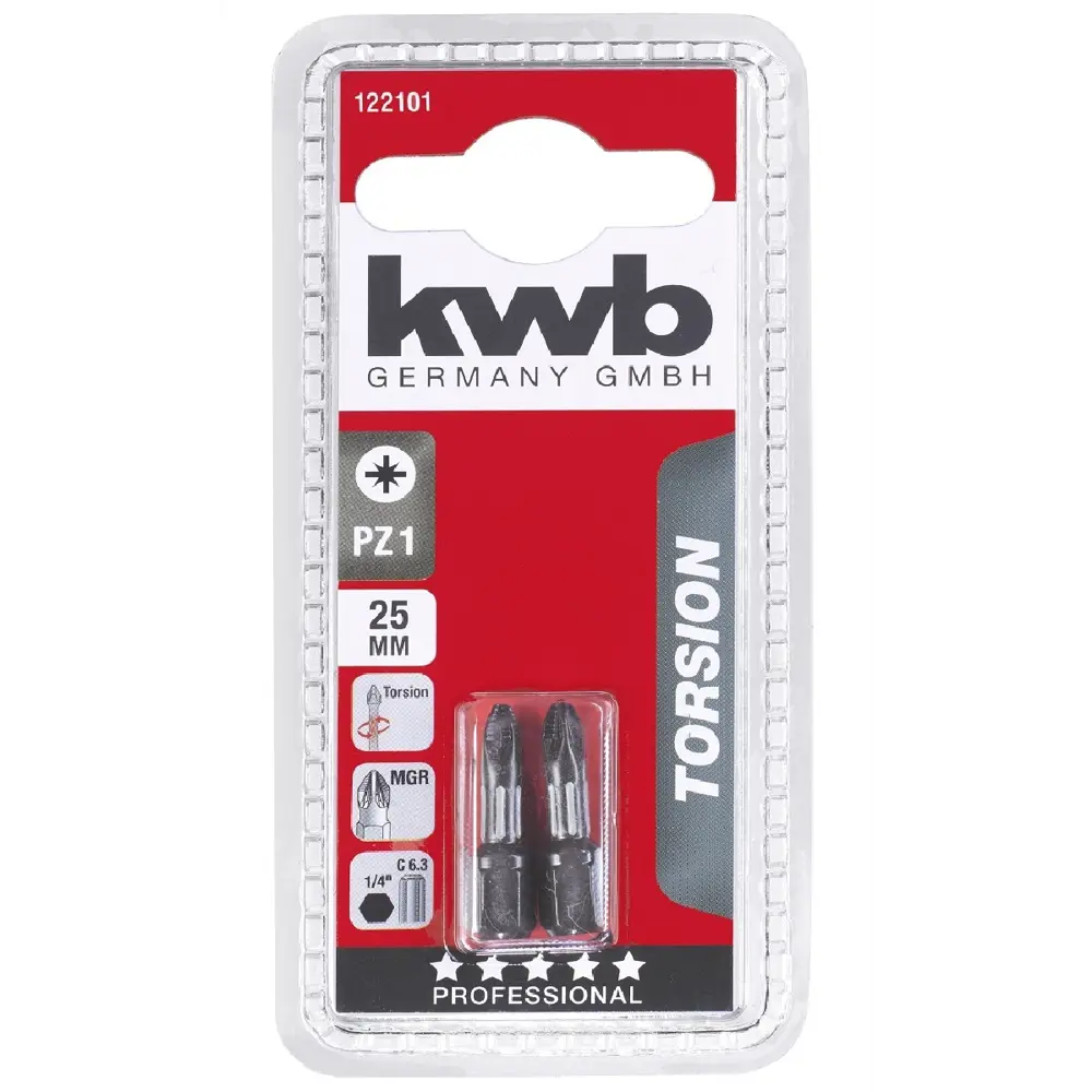 Бита KWB 122101 PZ1x25 мм, 2 шт. 86839482 STLM-2090310 Santreyd  - Вид №1