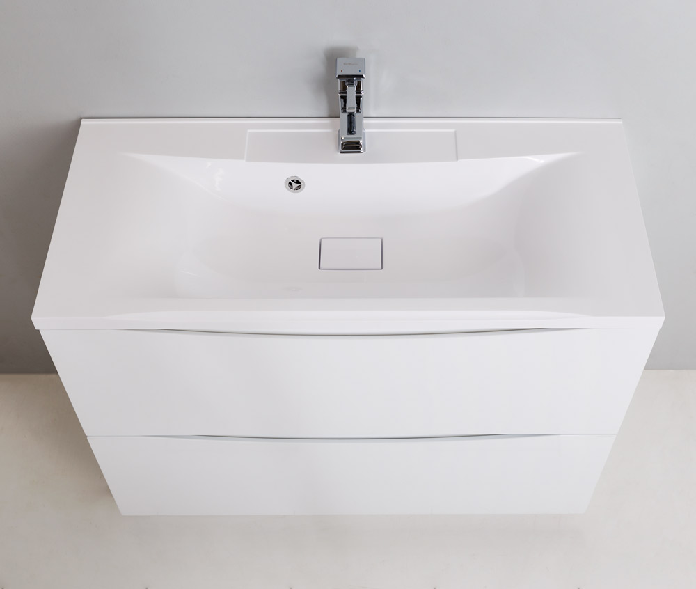 Мебель для ванной BelBagno MARINO-1000-2C-PIA-BL-P  - Вид №1