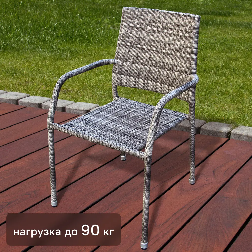 Стул Гарда GS019 54x65x87 цвет серо-коричневый 87795856 STLM-2159620 Santreyd