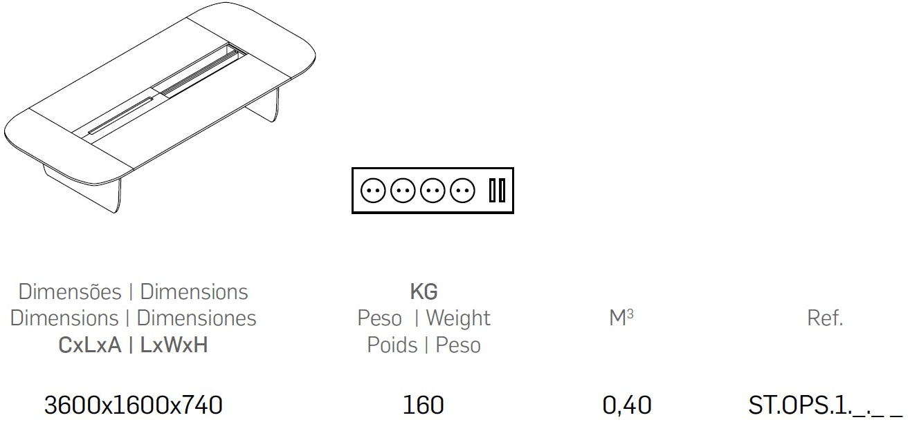 FERCIA Несколько рабочих станций для открытого пространства Stone St.ops.1._._ _ - Вид №8
