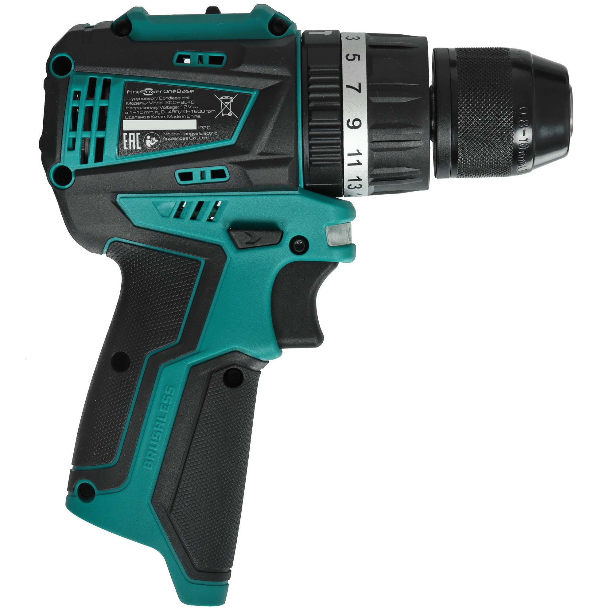 Дрель-шуруповерт FinePower OneBase XCDHBL40 OneBase12  Без АКБ 9170735 STDN-0049580 - Вид №1
