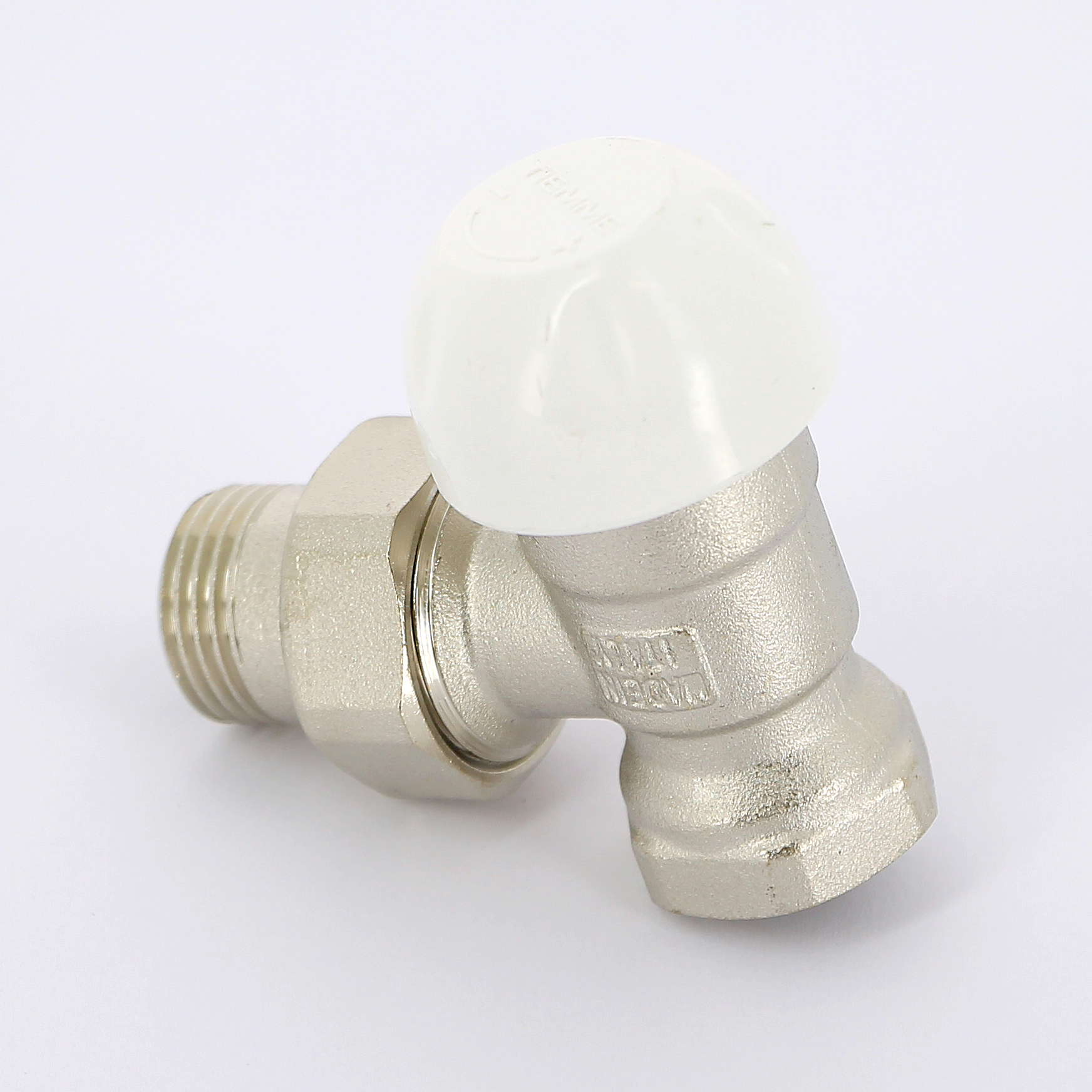 Вентиль НВ угловой для радиаторов с разъемным соединением TIEMME 1/2" 3260038 - Вид №1