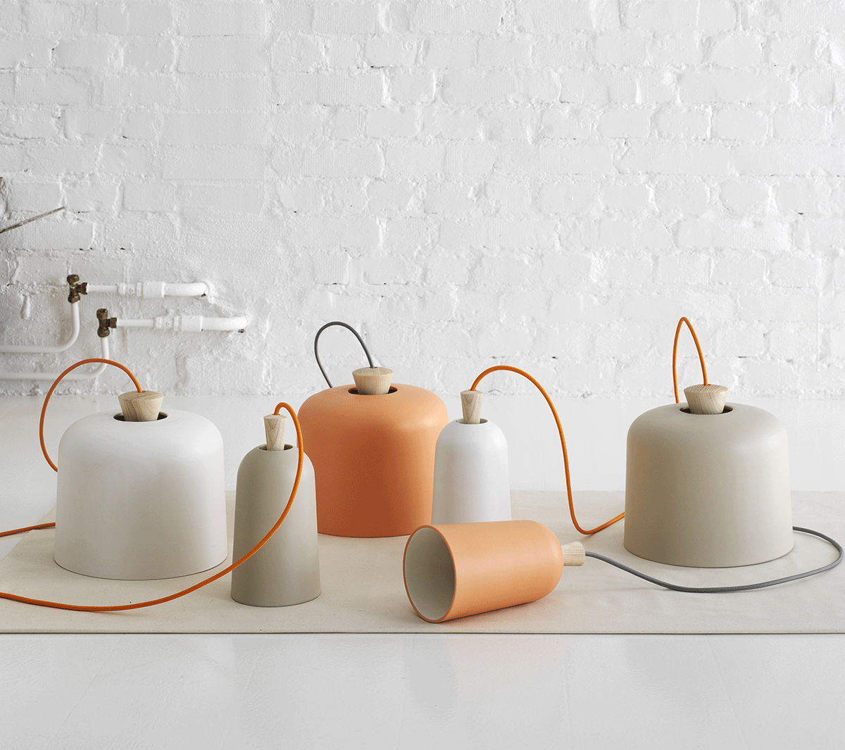 Ex.T Fuse Large Подвесной светильник белый с серым проводом EXFUSEG/BI - Вид №2