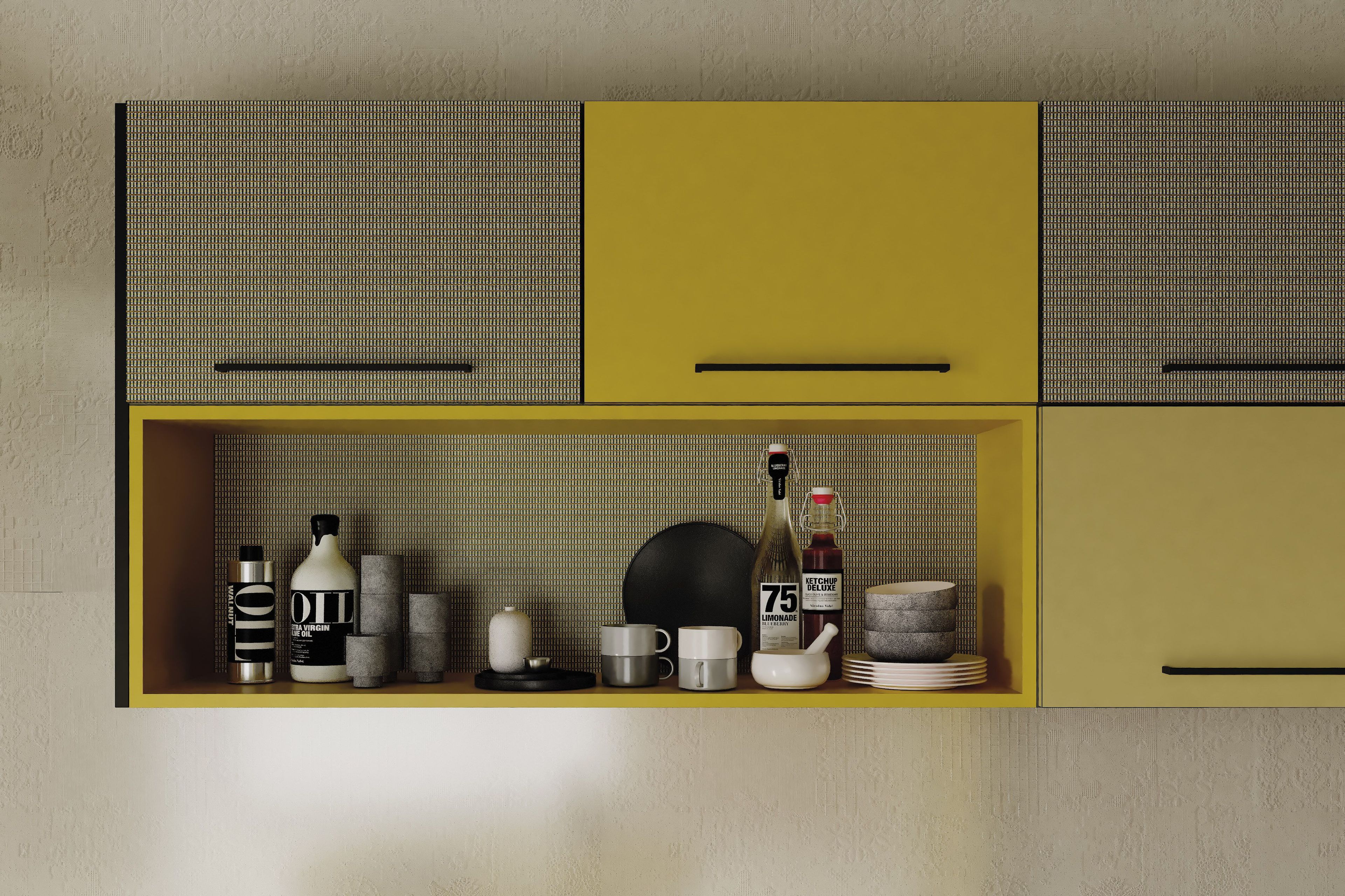 Кухня с закусочным столом De Rosso For_Me ARCH-00094238 - Вид №3