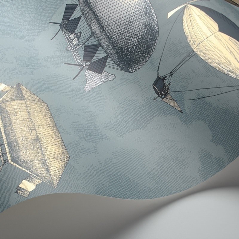 Traditional bathrooms Motivtapete Fornasetti Летающие машины Fornasetti Macchine Volanti - Cole & Son  - Вид №2