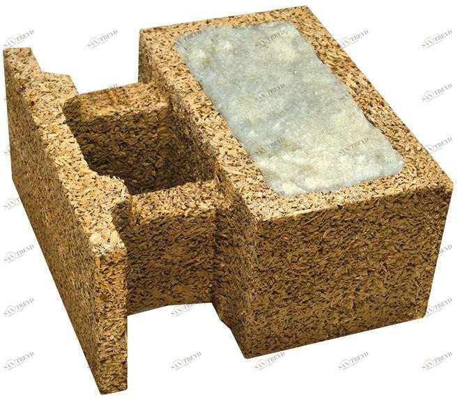 Legnobloc Блок арболит с экологическими изоляционными вставками Blocchi sun-id-1357159