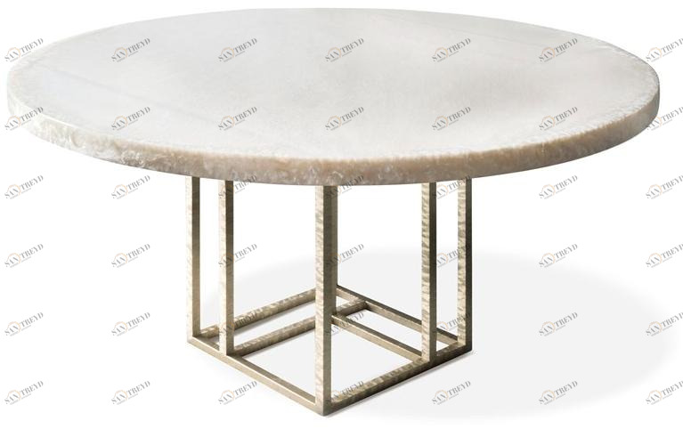 HESSENTIA - Cornelio Cappellini Круглый стол из отшлифованной вручную латуни Lineup sun-id-1358964