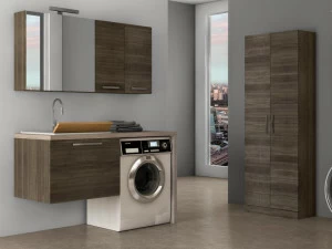 LEGNOBAGNO Подвесной шкаф для стирки с раковиной Urban