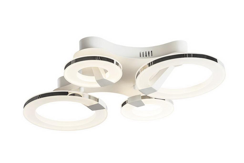 Потолочный светодиодный светильник IDLamp Jenevra 397/4PF-LEDWhitechrome IDLAMP JENEVRA 203028 Белый  - Вид №3