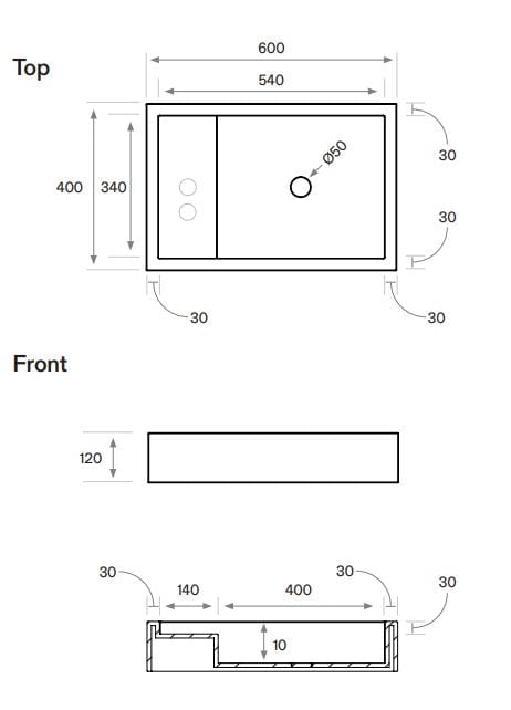 Одиночный подвесной умывальник из натурального камня COCOON Piet Boon ARCH-00052049 - Вид №54
