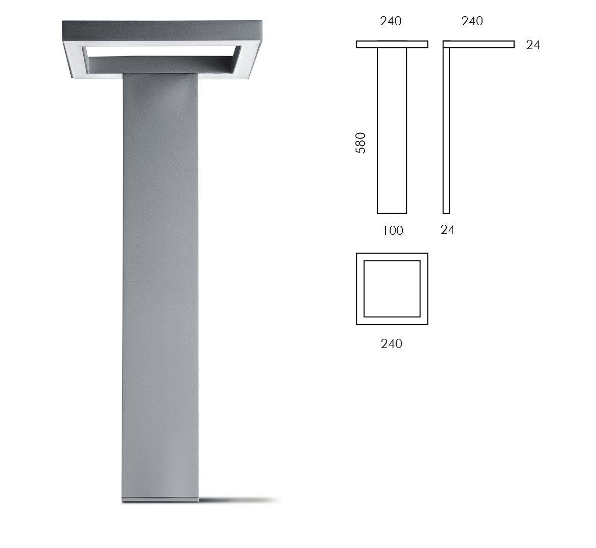 Алюминиевый светодиодный световой столб SIMES отделка ARCH-00100497 - Вид №3