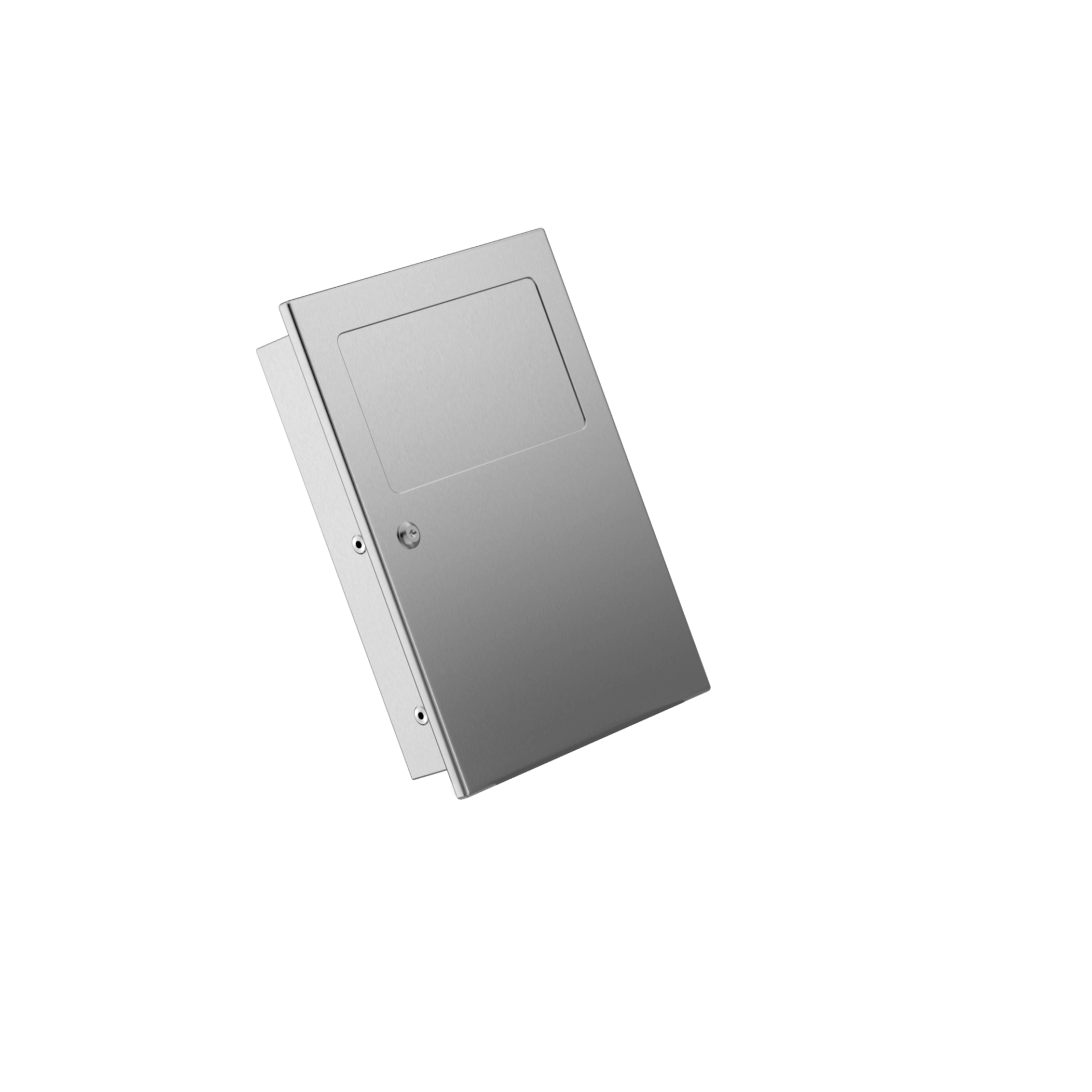 P750-B Встраиваемый санитарный контейнер из нержавеющей стали с самозакрывающейся крышкой Duten 