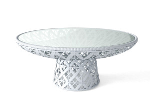 Круглый журнальный столик из смолы