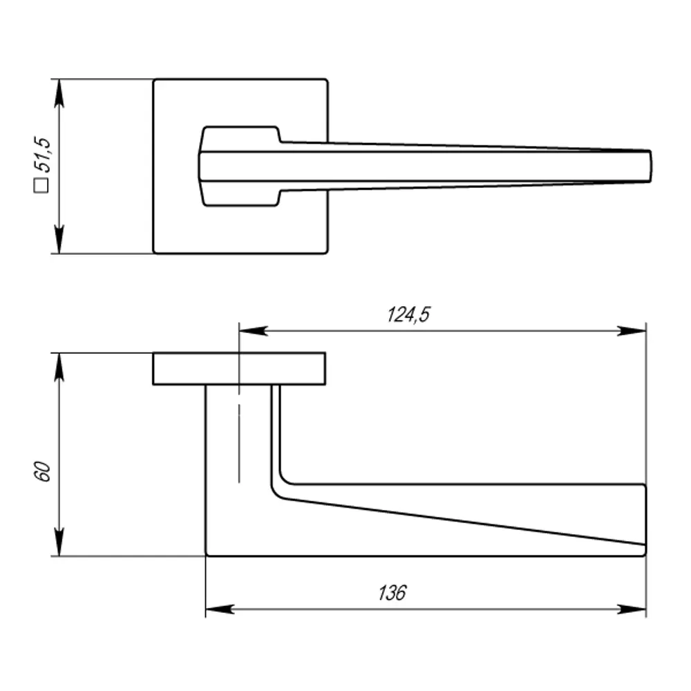 Дверная ручка Armadillo Mori USS без запирания ЦАМ гальваническое покрытие цвет матовый никель STLM-2023917 - Вид №6