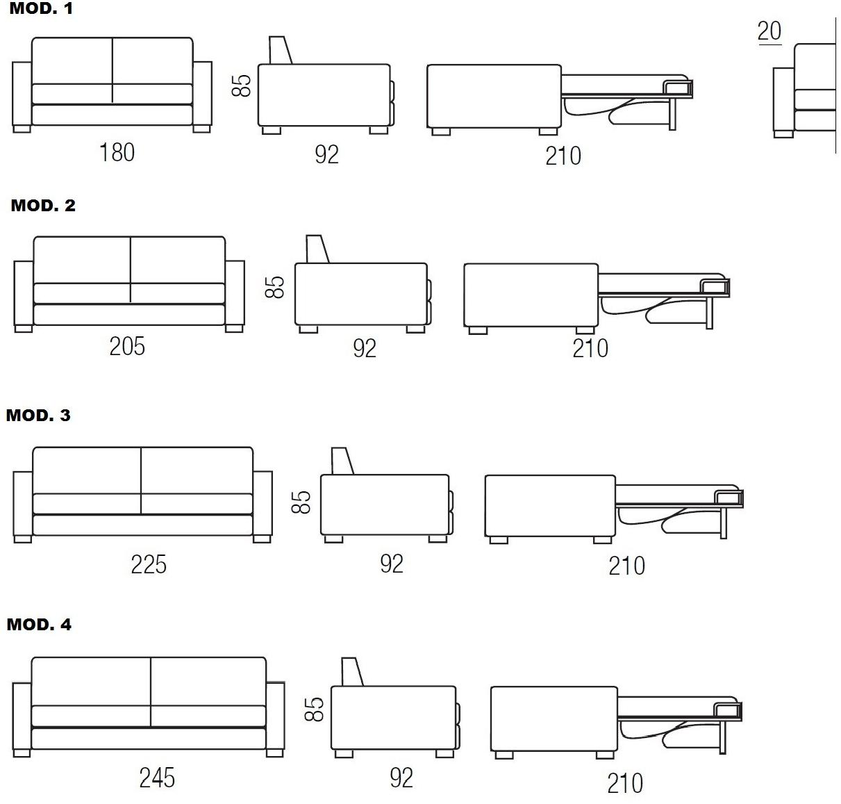 Milano Bedding Диван-кровать Duke sun-id-1427968 - Вид №2