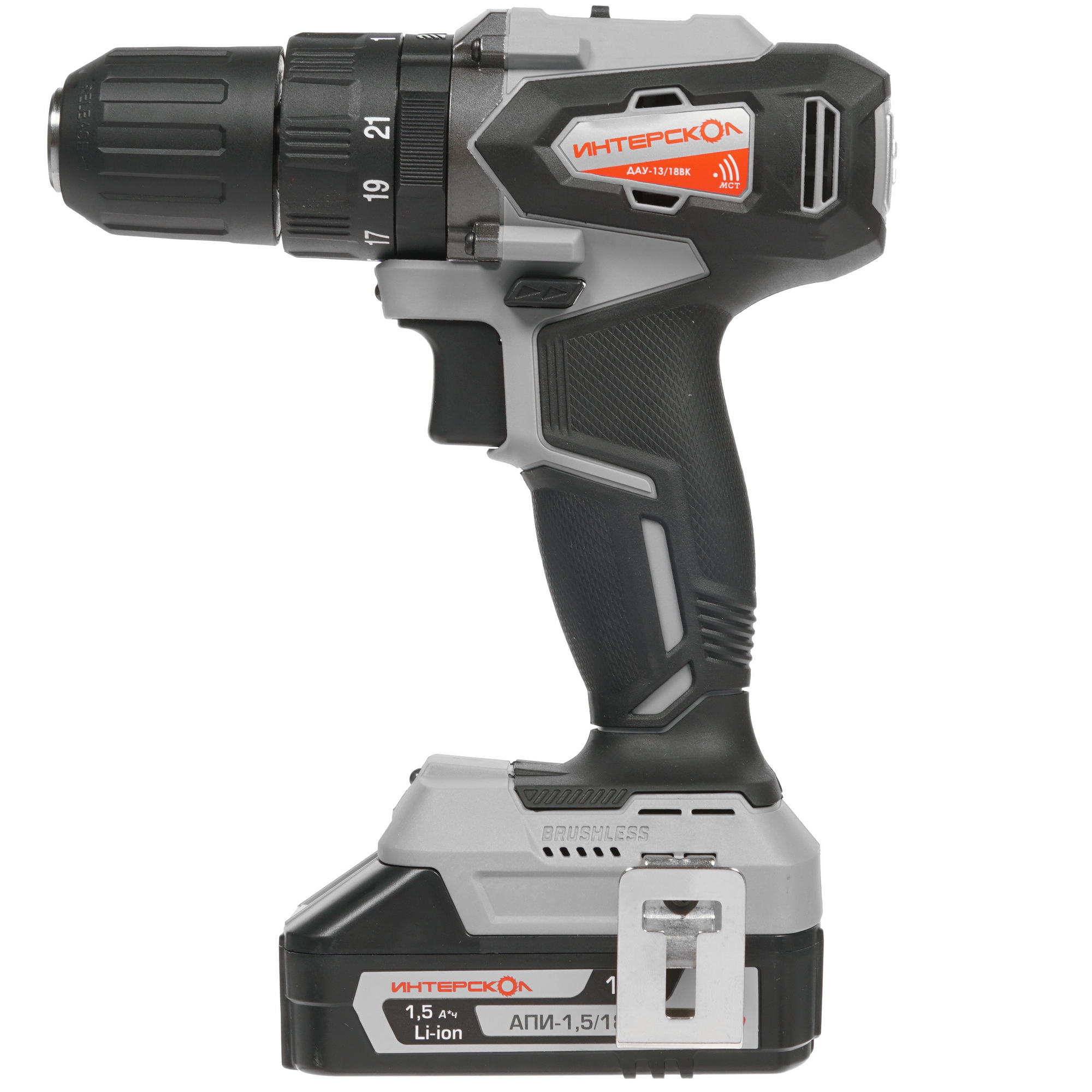 Дрель-шуруповерт Интерскол ДАУ-13/18ВК АПИ 18V 8192025 STDN-0096932