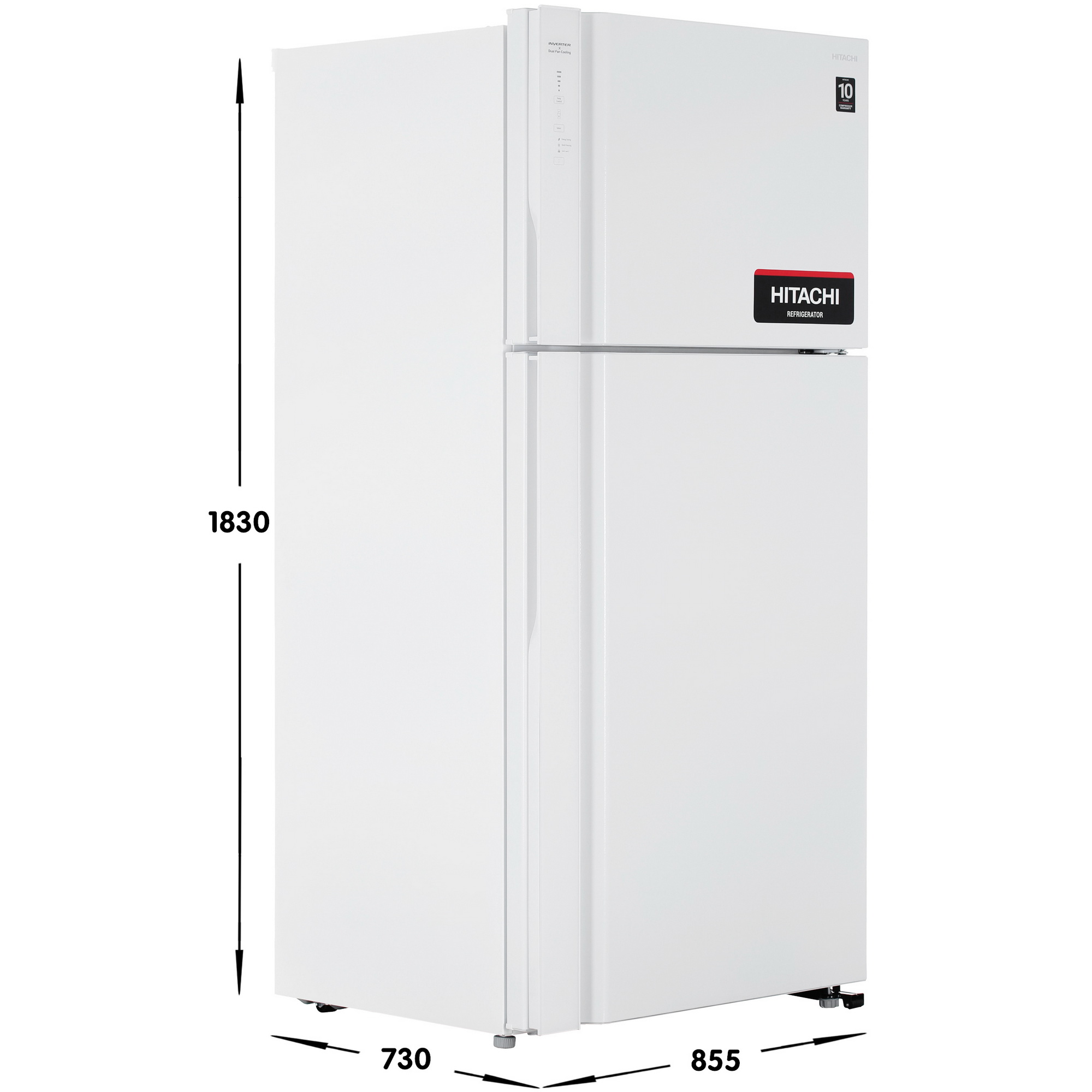 9087367 Холодильник с морозильником   Hitachi R-V660PUC7-1 TWH белый STDN-0147033 - Вид №6