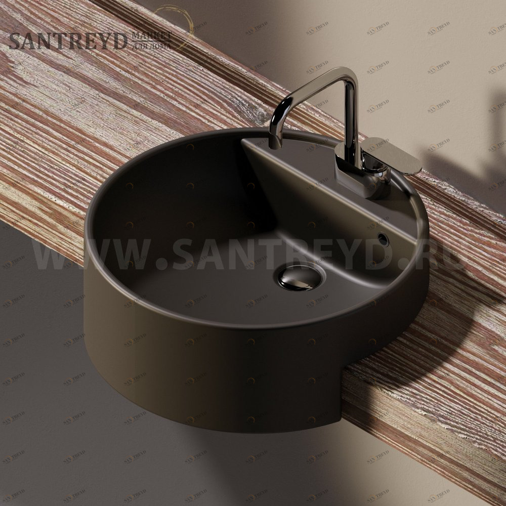 5054.7006 Полувстраиваемая раковина консольная 50 см белая Flaminia Twin Ceramica Flaminia 50547006