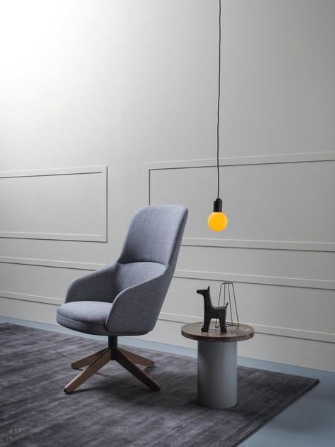 Very Wood Вращающееся кресло из ткани с высокой спинкой Bellevue sun-id-1466502 - Вид №3