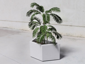 Плантатор из армированного волокном бетона