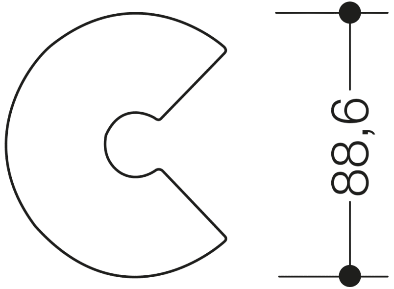 702.165.C номера домов HEWI Türzubehör  - Вид №4