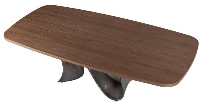 Tonin Casa Стол из орехового дерева с основанием baydur®  T8014  - Вид №1