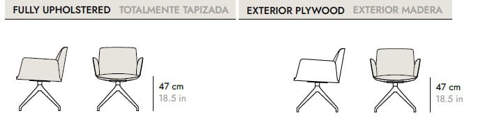 Стул на насесте с подлокотниками Punt HUG ARCH-00143403 - Вид №13