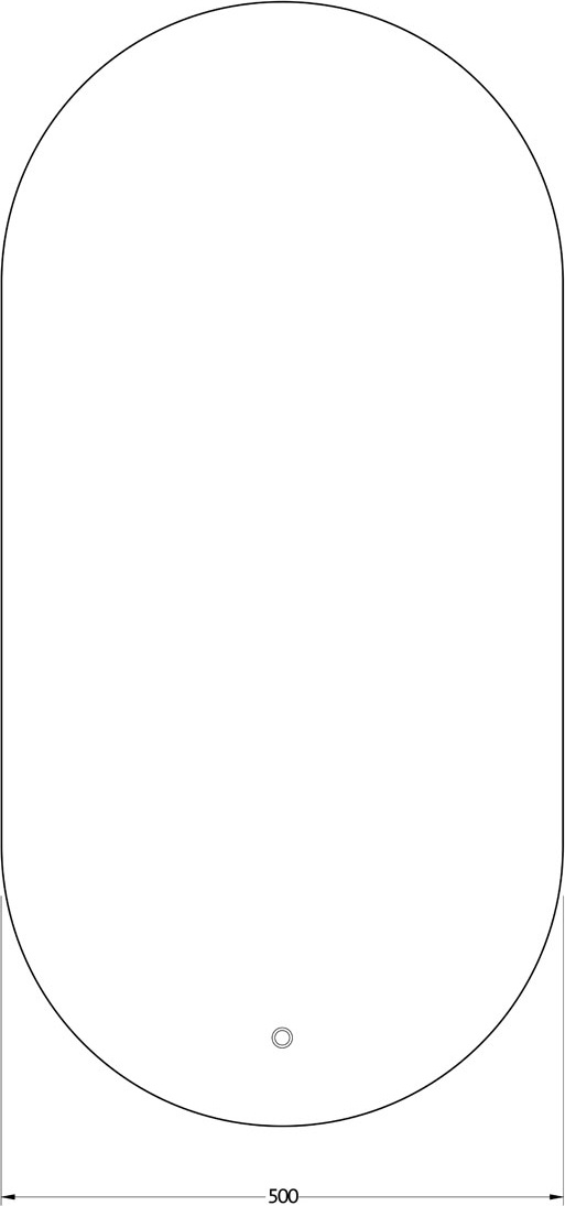 BY 2697 Зеркало с LED-подсветкой 21,5 W EVOFORM Ledshine - Вид №1