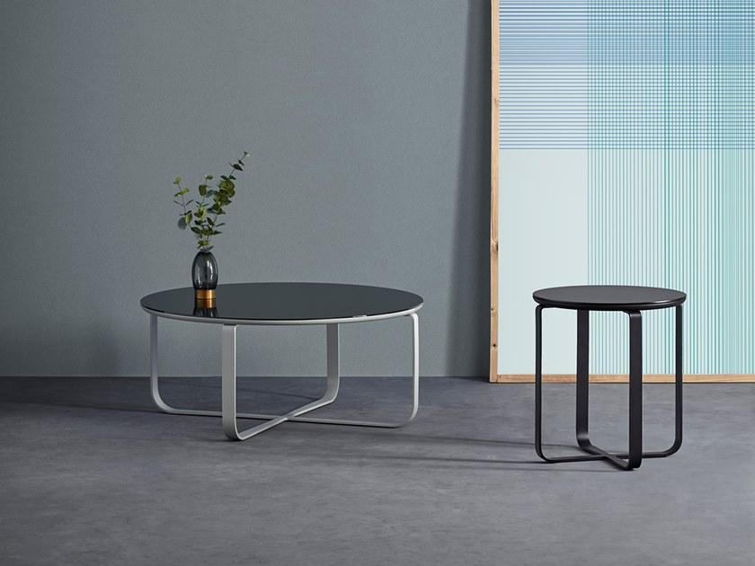 Kendo Mobiliario Низкий круглый журнальный столик с журнальной полкой sun-id-1462667 - Вид №5