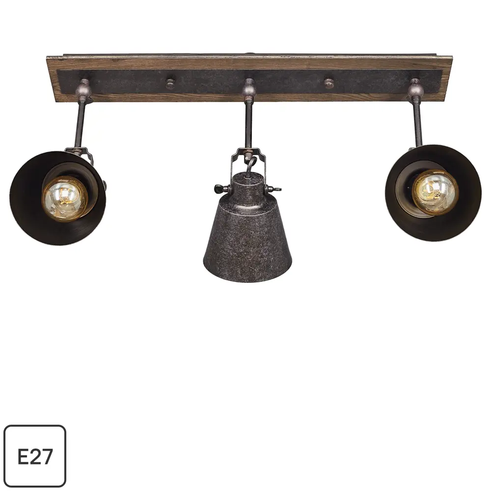 Спот Barrel 3xE27x40 Вт LAMPLANDIA STLM-2070880