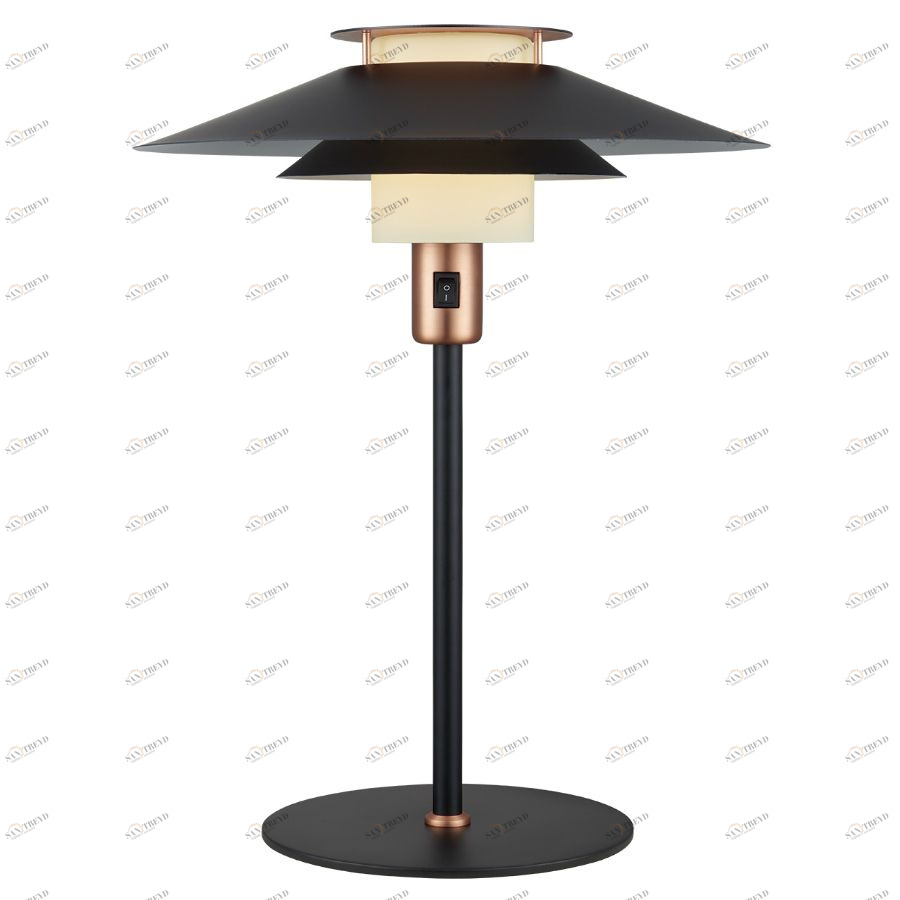 Светильник настольный Rivoli, Ø40, черный/медный Halo Design 990815
