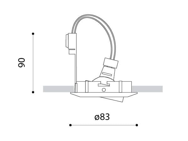 Алюминиевый утопленный регулируемый светодиодный прожектор Arkoslight Essentials ARCH-00072600 - Вид №3