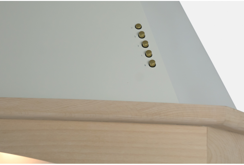 8130137 Вытяжка каминная MBS TULIP 190 бежевый/бежевый STDN-0086036 - Вид №2