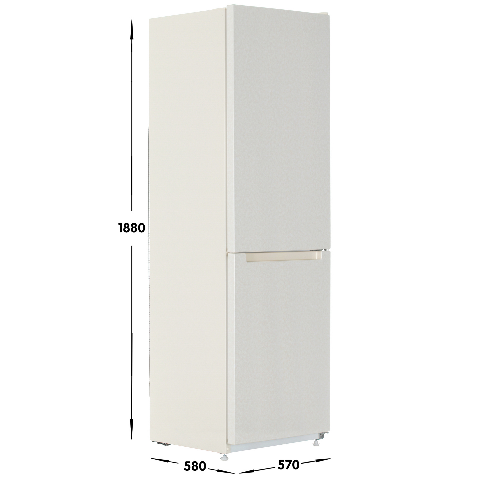 9953430 Холодильник с морозильником   Nordfrost NRB 152 Me бежевый STDN-0144584 - Вид №6