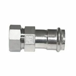 Муфта разборная В-пресс 15 x 1/2" нержавеющая сталь IBP