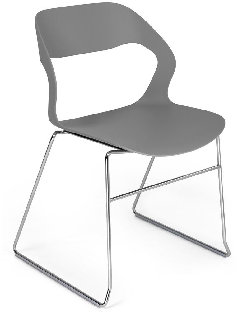 Crassevig Стул для конференций, штабелируемый салазками из полипропилена Mixis sun-id-1357778 - Вид №5